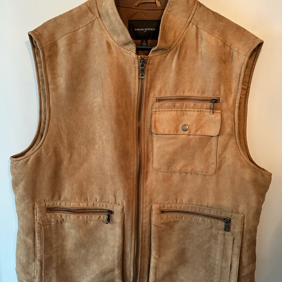 Banana Republic Tan Suede Vest